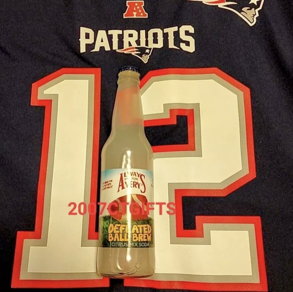 Avery’s Soda Deflated Ball Brew Tom Brady NFL New England Patriots Deflategate